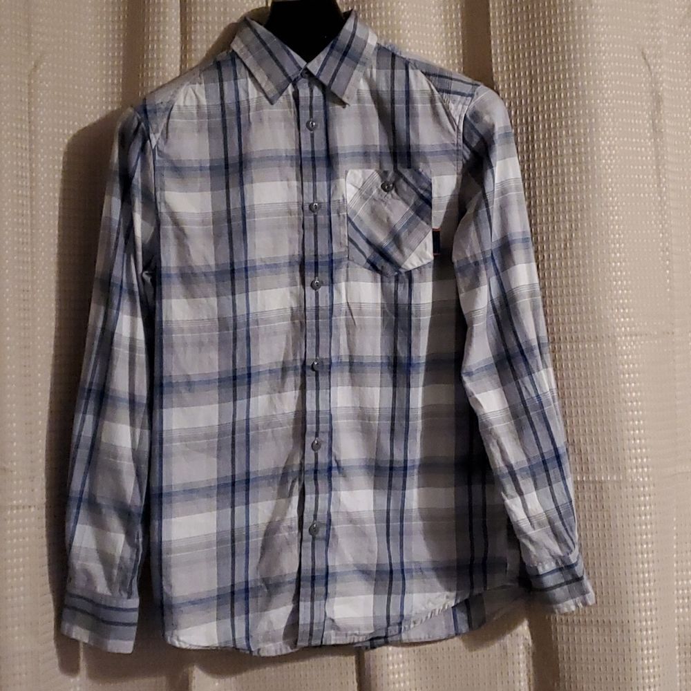 EUC Men’s Merrell Button Down Plaid shri S/P